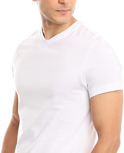 חולצת טריקו של צווארון גברים | 3/6 חבילה, חולצת Tshirt | כותנה עשירה, אולטרה רכה, נושמת